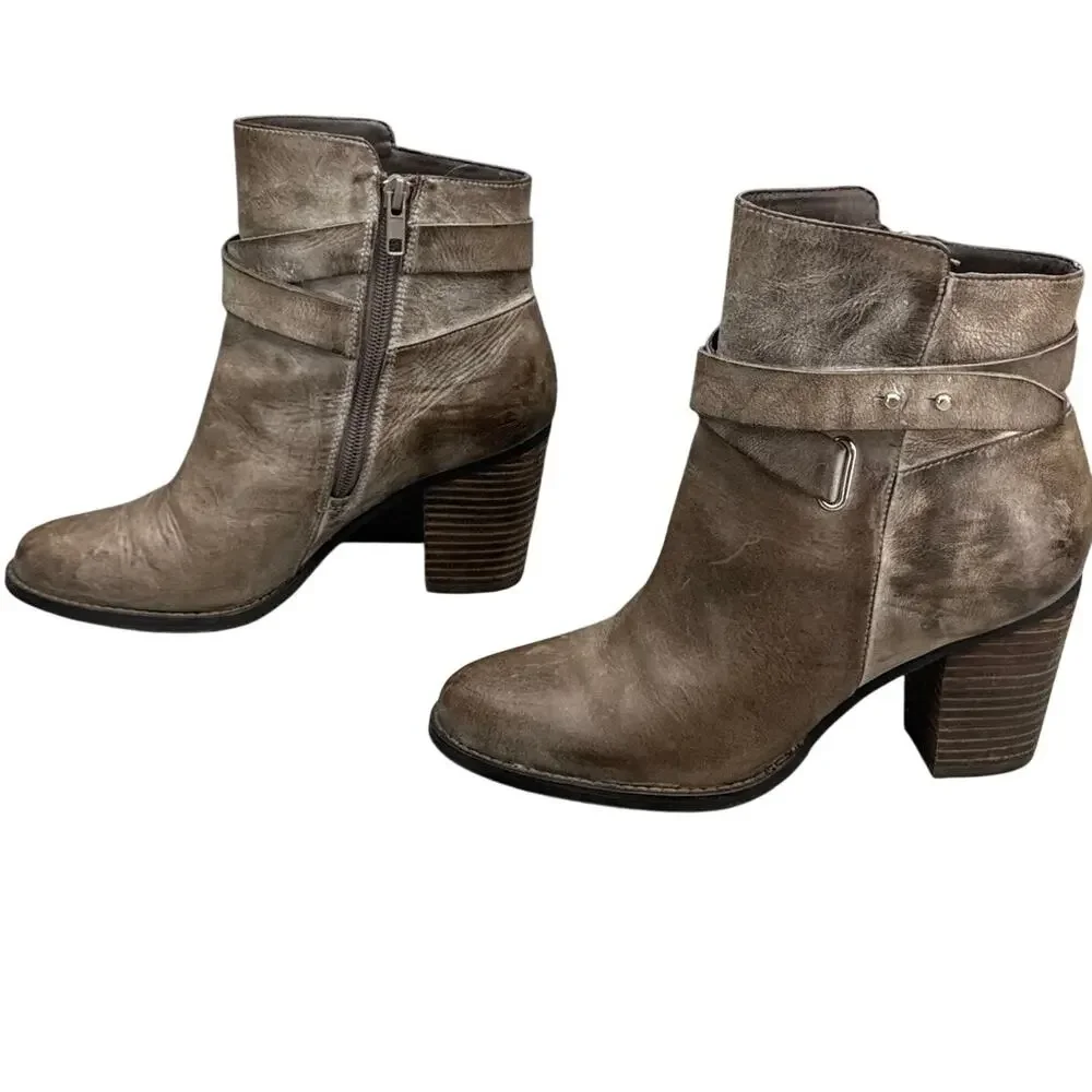 Arturo Chiang Sanyo Gray Distressed Leather 3